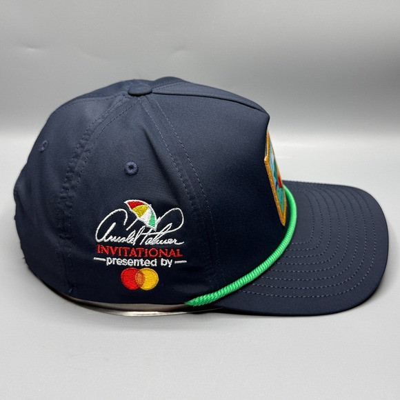 Puma Arnold Palmer Invitational Rope Hat Blue Adjustable Performance Golf Cap - Picture 3 of 9